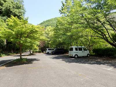 中村川砂防公園 天神峡キャンプ場の駐車場