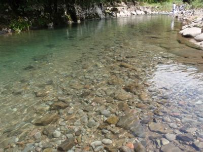 Mountain stream of Ichinose-koen campsite