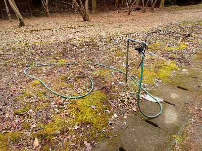 Water facility in Ishiba-dam campsite