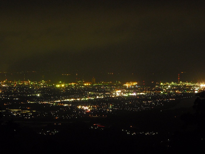 Night view from Kurokuisan campsite