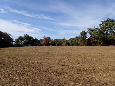 View of the public square of Ryutaizan-koen