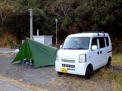 View of Shimokajiyose campsite