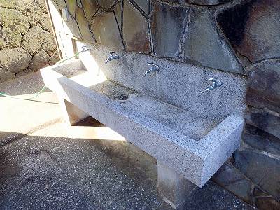 Cooking facility in Shimokajiyose campsite