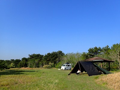 2019-Apr. Uchidaryujin kaisuiyokujo campsite