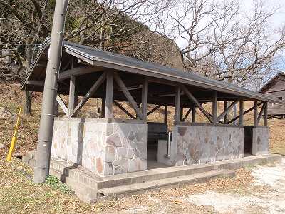 Cooking facility of Mayu-yama campsite