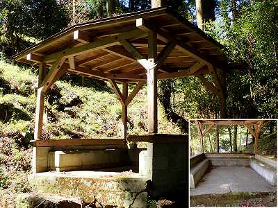 Gazebo in Okuhiratani campsite