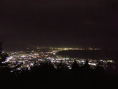 Night view in Nodayama kenko ryokuchi-koen kanamaruyama-hiroba