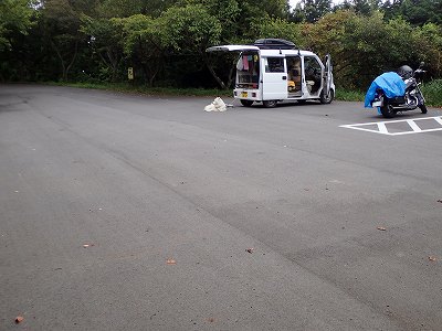 Parking lot in Nodayama kenko ryokuchi-koen kanamaruyama-hiroba