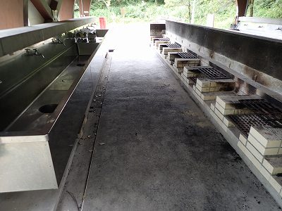 Fireplace in Shizuoka kenritsu shinrin-koen campsite