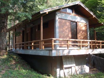 匹見峡レストパークキャンプ場のトイレ