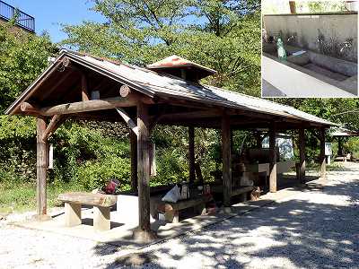 Cooking facility in Mae-gawa campsite