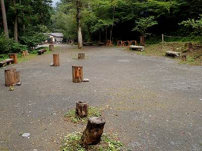 日影沢キャンプ場のサイト全景