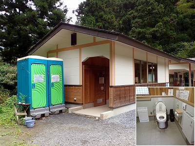 日影沢キャンプ場のトイレ