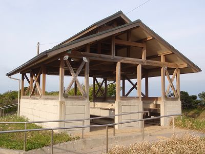 小田大浜キャンプの炊事棟