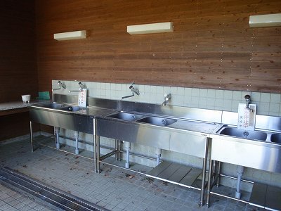 桜山総合公園キャンプ場の水道施設