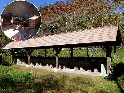 新平ヶ原公園キャンプ場のカマド