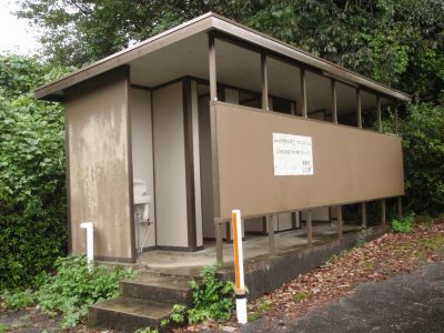 Toilet of Sugano-dam Nakanoshima-koen campsite