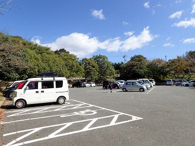 ときわ湖畔北キャンプ場の駐車場
