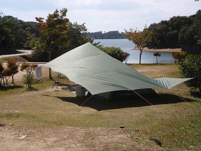 2012年10月のときわ湖畔北キャンプ場
