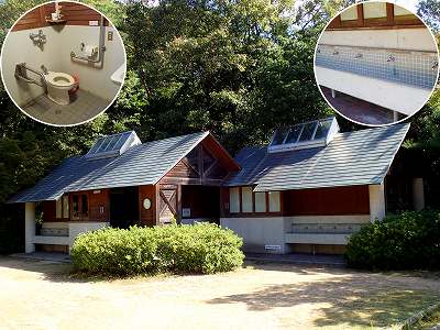 ときわ湖畔北キャンプ場のトイレ