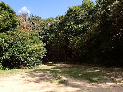 ときわ湖畔北キャンプ場の奥にあるサイト