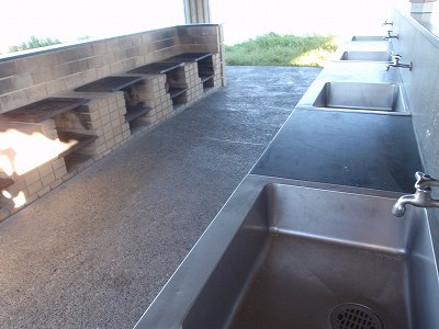 角島大浜キャンプ場のカマド