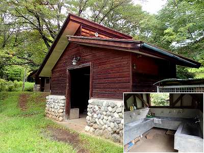 堂の山青少年キャンプ場の炊事棟