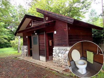 堂の山青少年キャンプ場のトイレ