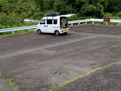 堂の山青少年キャンプ場の駐車場