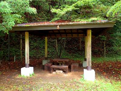 大柳川渓流公園の東屋